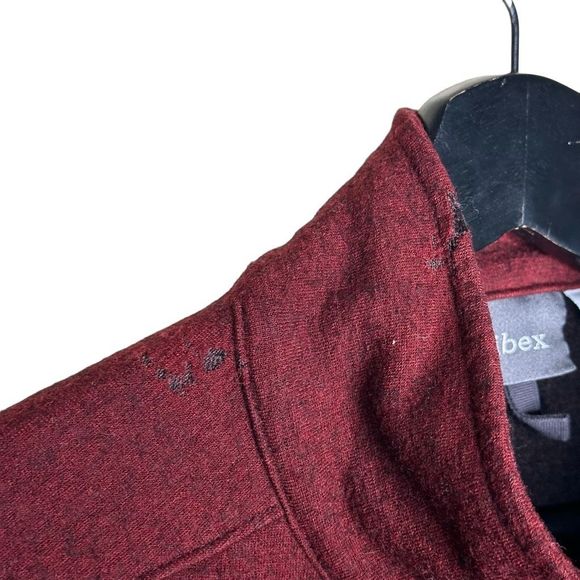 ibex Merino Wool Full Zip Sweater Mens Large - Picture 5 of 5